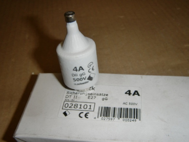 DT II E27 4A gG Sicherung DIAZED DII 4A